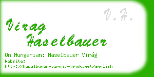 virag haselbauer business card